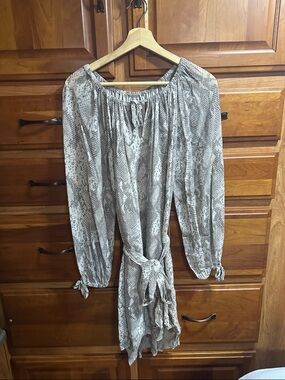 All Saints | Dresses | Nwt Allsaints Juela Sequin Striped Bowi Mini Party  Dress Black Silver Sz Large | Poshmark